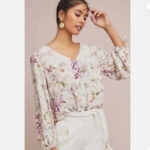 Maeve by Anthropologie Floral Print Women's Blouse - XS